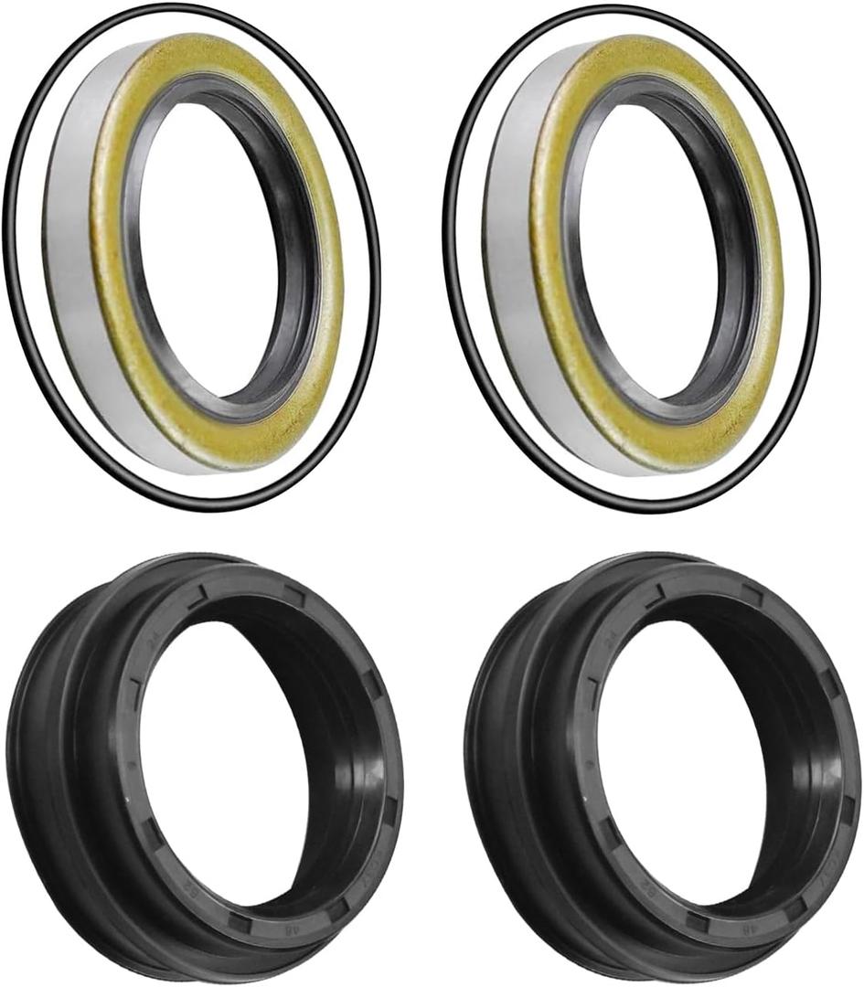 EL EastLane Inner Outer Rear Wheel Axle Seal Kit Fit for Toyota 4Runner Pickup T100 Tacoma Tundra 1979-2006, Seal Ring Replace 90313-48001 90301-88077 90310-50006