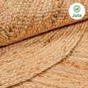 Handcrafted Jute Braided Rug 4x6 Feet Oval - 100% Natural Jute Area Rug - Rustic Farmhouse Boho Accent Rug for Living Room Bedroom Kitchen Entryway Reversible Handwoven Floor Rug