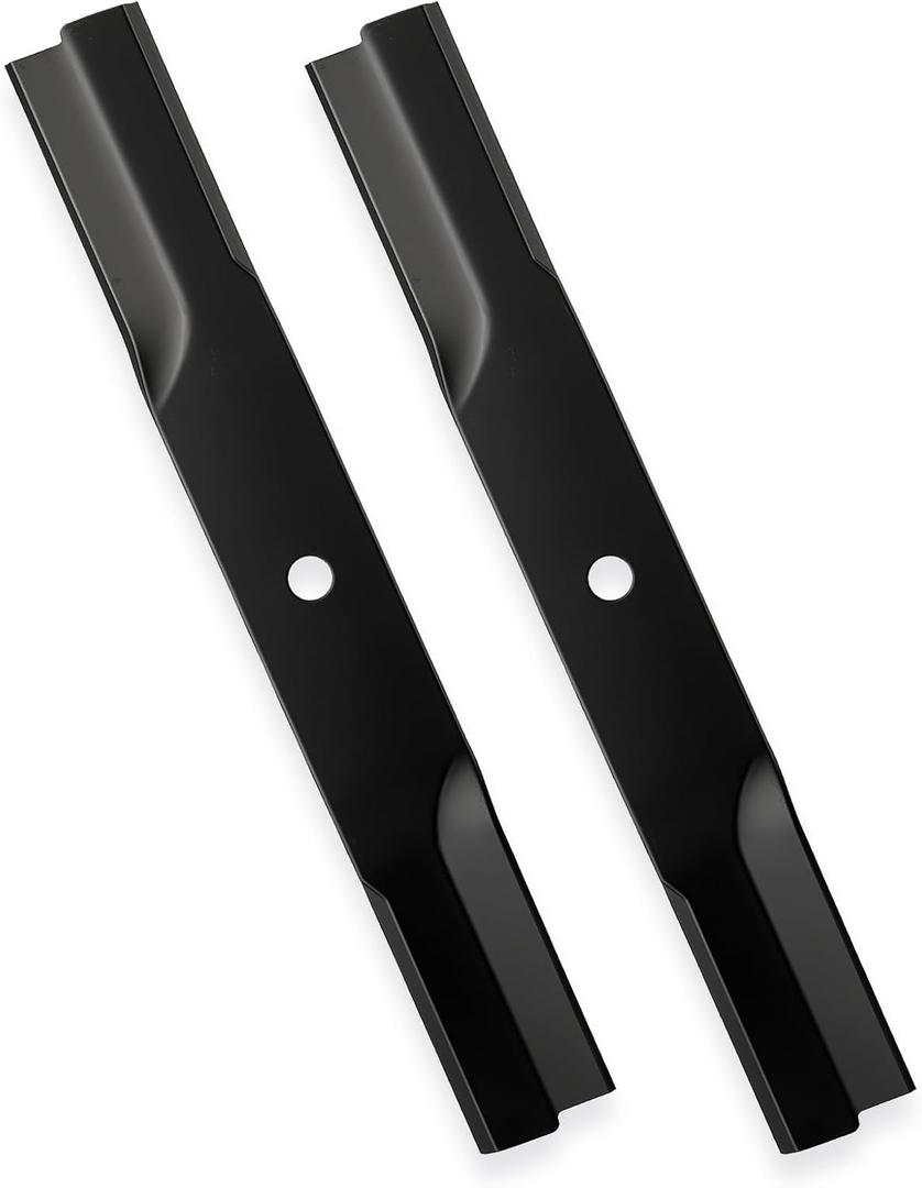 ILONPA 38" Low-Lift Mower Blades for John Deere AM100946 M82408 Lesco 050536 GT235 GT242 LT133 LX188 S92 SRX95 STX38 SX95 38 inch Deck Lawn Mower Replace AM100946 M82408 050536, Black