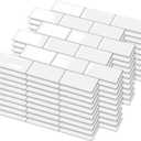 Peel and Stick BacksplashJoysticky 10-Sheet Peel and Stick Backsplash, 12" * 12" Laser Crystal Texture Stick on Tiles Backsplash for Kitchen & Bathroom，Thicker Design Peel and Stick Wall Tiles