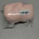 Memory Foam Round Pillow, Cervical Neck Pillow for Pain Relief, Cylinder Pillows 18"x 4", Removable Cover, Neck Roll Pillow for Sleeping, Porous Dots, Pink