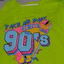 BANGELY Women's Take Me Back to The 90's Oversized Sweatshirt 90s Outfit Shirt Vintage Pullover Tops for Birthday Party Gift (Green)