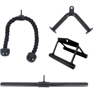 Fitvids Tricep Press Down Cable Attachment, LAT Pulldown Attachment, Weight Machine Accessories, V Handle Tricep Rope, Rotating Bar, V-Shaped Bar