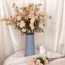 CEWOR 15pcs Fall Artificial Flowers, Fake Flowers in Vase for Table Centerpieces Decor, Aesthetic Artificial Flowers for DIY Bouquet Party Wedding Home Decor Floral Arrangements Centerpiece Beige