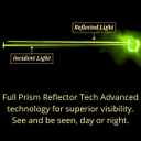 Reflective Stickers Made of 3M DG3,Super Reflection, Safety Reflective Tape for Car Trailer Truck Bike Motorcycle, 25 Pcs Fluorescent Yellow-Green Outdoor Waterproof Ultimate in Safety Technology.