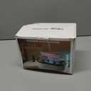 Essential Oil Diffuser 250ML Cloud Humidifier Rain Water Drip Diffuser Humidifier with Drip Music Micro Landscape Ultrasonic Diffuser for Bedroom Office Hotel (White Grey)