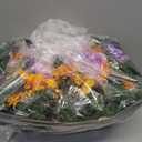 MUVIC Artificial Cemetery Flowers Saddle - Memorial Flowers Bouquet - Outdoor Grave Decorations,Sympathy Flower - Rose Sunflower Hyacinth