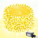 400LED 120FT Warm White LED Christmas Tree String Lights Outdoor Waterproof Twinkle Lights for Bedroom with 8 Modes Memory Function & Timer Plug in Xmas for House Holiday Indoor Decorations