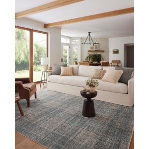 Loloi Angela Rose Ember Collection EMB-09 Denim/Charcoal 5'-3" x 7'-6" Area Rug