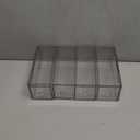 Desk Organizer with 4 Drawers, FODIENS Stackable Desktop Storage Box with Removable Drawer, Clear Sunglasses Organizer Display Case for Stationery Marker Pens Eyeglasses Office Supply