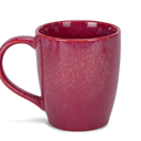 Elanze Designs Reactive Glaze 17 ounce Ceramic Curved Body Mugs Set of 1, Maraschino Red
