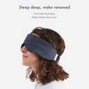 Infinity Travel - Bamboo Sleep Mask - Silky Soft Eye Mask - Comfortable - 100% Light Blocking Night - Machine Washable (Midnight Grey)