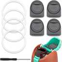 TiciKim 4 Pcs Replacement Stopper & O Ring Compatible with Owala FreeSip Water Bottle Top Lid Replacement Parts for Owala 19oz 24oz 32oz 40oz Gasket Plug Accessories BPA-Free