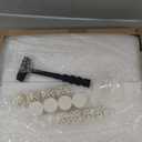 MEEXPAWS Cat Litter Box Enclosure Splash Guard Extra Large 28L  21.5W x 18H inch, Light Weight Plastic Sheets with Cat Litter Mat Easy Clean (White) (XL - 27.9''21.5''17.6'')