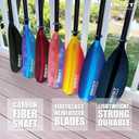 Best Marine and Outdoors Carbon Fiber Kayak Paddle for Adults Lightweight 2-Piece Paddle with Fiberglass Reinforced Blades, Adjustable Feather Angles, Floating Design, 220cm