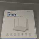 DBIT AC1200 WiFi Router 2.4GHz +5GHz Dual Band MUMIMO Wireless Internet Router with 4 Gigabit Ethernet Ports, 4 x 5dBi Antennas, Bridge & Repeater Mode, EasyMesh, Guest Network (T1821K)