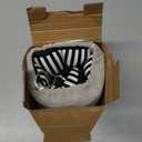 SARISUN Travel Pillows for Airplanes, Airplane Pillow for Long Flight Car Road Trip, Airplane Head Strap with Sleep Eye Mask, 360 Support Headrest, Stop Bobblehead Travel Neck Pillow, Stripe Black