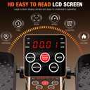 Under Desk Elliptical Machine, Electric Elliptical Leg Exerciser for Senior, Quiet and Compact Electric Seated Pedal Exerciser for Home with Monitor, Remote Control and 12 Adjustable Speeds