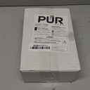 PUR Plus Vertical Faucet Mount Water Filtration System, Lead-Reducing Water Filter For Sink Faucet, Easy Install, 100 Gallons, Compatible with Sinks with External Aerators, Grey