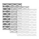LazBlinds No Drill Cordless Zebra Blinds, 30" W x 72" H, Grey