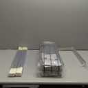 2 Tier Pull Out Cabinet Organizer - 8" W x 22" D Soft Close Slide Out Shelves with Shelf Liners - Pullout Drawers for Kitchen Cabinets, Pantry, Bathroom, Heavy Duty Steel Wire Baskets