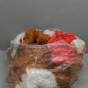 Kalolary Fluffy Bear Inflatable with LED Light, Christmas Blow Up Indoor Decoration, Xmas Teddy Yard Inflatable for Holiday Family Party Lawn Decor