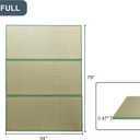 MAXYOYO Japanese Tatami Mat 100% Rush Grass Portable Folding Mat Futon Mattress Firm Traditional Floor Bed 79"x54"x0.47", Full