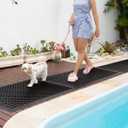 Anti Fatigue Rubber Mats - 2 Pack Restaurant Kitchen Non-Slip Bar Floor Entry Door Drainage Mats - Indoor/Outdoor Use - 36 x 60 Inches