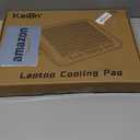 KeiBn Upgraded Gaming Laptop Cooler Pad with 9 Quiet RGB Fans, Cooling Pad for 15.6-17.3 Inch Laptops with 7 Height Stands, 2 USB Ports, Phone Stand-Blue