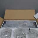 Bathroom Light Fixtures, 3-Light Black and Brushed Nickel Bathroom Vanity Light, Modern Wall Sconces with Globe Clear Glass Shade, Vanity Lighting Fixtures Over Mirror, VL195-KN-3