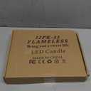 Da by Waterproof Outdoor Flameless LED Battery Candles, 12 High-Temperature Resistant Simulated Candles