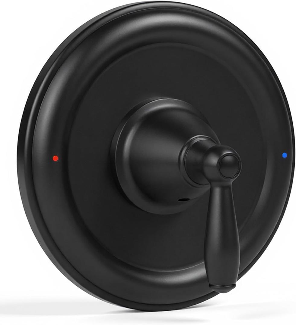 Shower Handle Replacement for Moen T2151BL Posi Temp Valve Traditional Shower Trim Kit,Matte Black