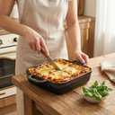 9" x 9" Porcelain Square Casserole Dishes - Baking Dish for Oven, 1.8 QT Ceramic Lasagna Pans, Oven Safe Bakeware for Kitchen Cooking, Cake, Banquet and Dinner