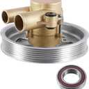 TAUTOY 21212799 Raw Sea Water Pump (NSK Bearing) For Volvo Penta 4.3L 5.0L 5.7L V8 V6 GXI GL,Replaces# 3812519 Crankshaft Mounted Sea Water Pump