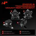 A-Premium 4PCS Engine Motor Mount and Transmission Mount Set Compatible with Honda Odyssey Touring/Touring Elite 2011-2013, Odyssey 2014-2016, 3.5L, 6-Speed Automatic Transmission