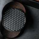 58mm Puck Screen for Espresso Portafilter Basket - Premium Stainless Steel Espresso Filter Ultra-Thin Design Coffee Screen (58.35mm, Black)