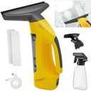 Vacto All-in-One Electric Window Vacuum Squeegee Set, Streak-Free Cordless Window Cleaner Tool with Extra Sprayer, Glass Cleaner Tool for Windows, Mirrors & Smooth Surfaces