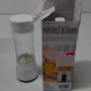 B Well Portable Rechargeable Personal Blender, White, Touch Control, USB Charging 13 Oz