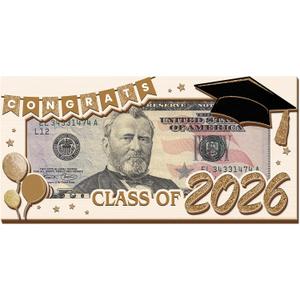 Graduation Money Holder Gift 2026 Class of 2026 Cash Gift Holder, Wooden Graduation Card Alternative, Congrats Grad Gift, Senior Graduation Keepsake