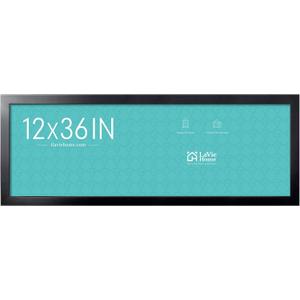 LaVie Home 12x36 Picture Frame Black, Panoramic Picture Frame for Wall Decoration, Classic Black Minimalist Style Suitable for Decorating Houses, Offices, Hotels1 Pack (12"x36", Black)