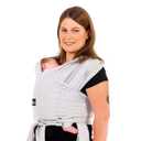 Koala Babycare Baby Carrier Wrap, Easy to Wear As a T-Shirt - Original Baby Carrier Newborn to Toddler - Sling One Size Fits All - Baby Wraps Carrier Up to 22lbs (Grey)