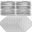 26PCS Pot Holders, Thick Mitts Square Hotpads, Cotton Quilted, Polyester Silver Coated Fabric Up to 450F Heat Resistant, Fall Batting Aid for Heavy-Duty Cooking Pan Oven & Kitchen Clearance