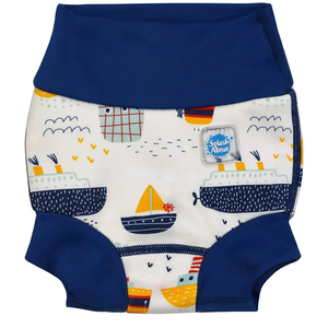 Splash About Happy Nappy Reusable Swim Diaper, Tug Boats, M 3-6 Months