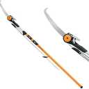 Fiskars 7-16 ft. Extendable 2-in-1 Pruner and Pole Saw For Tree Trimming, Tree Trimmer with Chain-Drive for Cutting Branches up to 1.25" Diameter with More Power, Garden Tools