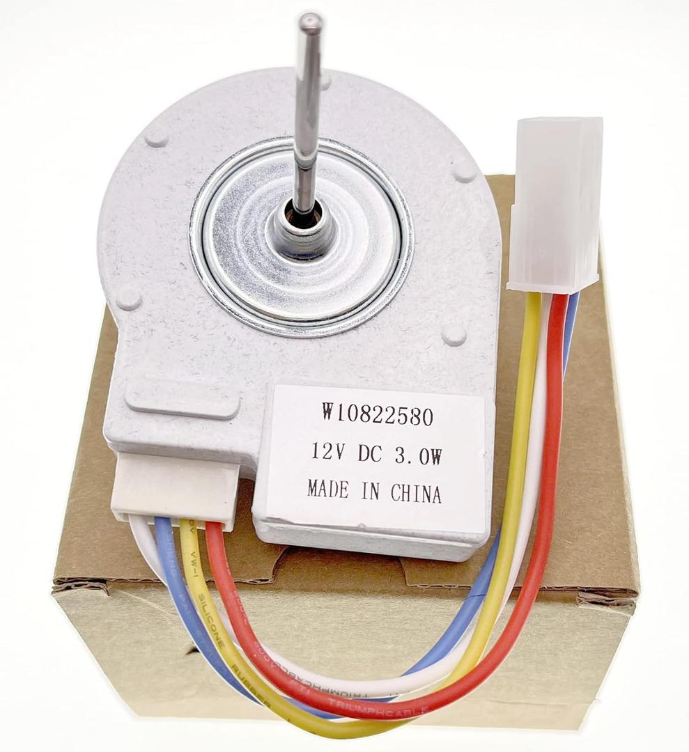W10822580 Refrigerator Evaporator Fan Motor (OEM) Compatible with Whirlpool Kenmore Kitchen Aid Maytag refrigerator models W10255195 AP5985210, 2259385, 4283312, PS11723174 etc 2 Years .