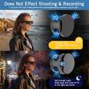 [4-Pack] Adjustable LED Light Blocking Covers for Ray-Ban Meta Wayfarer, Skyler, Headliner (Gen2), Oakley Meta Glasses, Easy to Block LED Light When Recording, Day & Night Use, Privacy Protection (4)