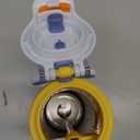 Ello Kids Pop & Fill 18oz Stainless Steel Water Bottle with Quick Fill Technology, Double-Wall Vacuum Insulation, Leak Proof Locking Lid, Sip & Chug, BPA Free, Gifts for Girls Boys, Lighthouse