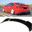 Rear Spoiler Compatible with 2022-2026 Honda Civic, Glossy Black Trunk Exterior High Kick Tail Deck Lid Wing Lip Splitter Fit for 2022 2023 2024 2025 2026 4-Door Sedan