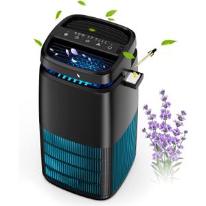 POMORON 4-in-1 Air Purifiers for Home, Air Ionizer Negative Ion Generator, H13 HEPA Filter, UV, Covers 1250 Ft 99.97% Removal Rate for Pollen Smoke Pet Dander Air Cleaner for Bedroom, MJ002H, Black (Medium) POMORON 4-in-1 Air Purifiers for Home, Air Ionizer Negative Ion Generator, H13 HEPA Filter, UV, Covers 1250 Ft 99.97% Removal Rate for Pollen Smoke Pet Dander Air Cleaner for Bedroom, MJ002H, Black (Medium)