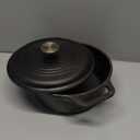 Victoria 4-Quart Cast Iron Dutch Oven with Lid and Dual Loop Handles, Seasoned with Flaxseed Oil, Made in Colombia
